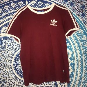 Maroon Adidas T-shirt